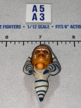 1/12 Scale Ahsoka Tano Head Sculpt with Montrals and Lekku - Star Wars Black Series