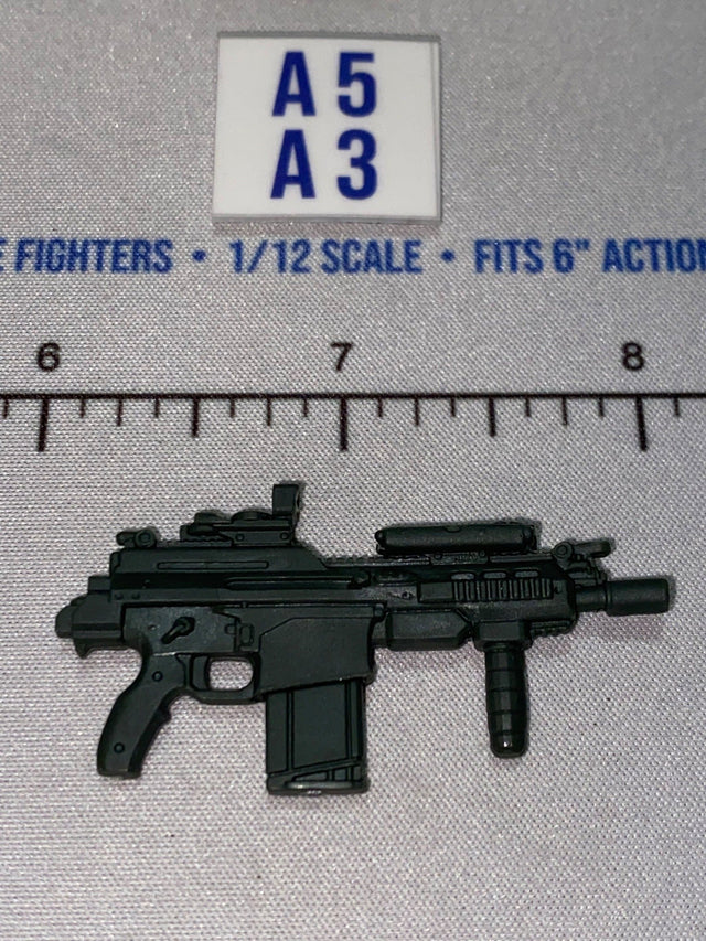 1/12 Scale Modern Era Tactical Submachine Gun with Optic and Foregrip