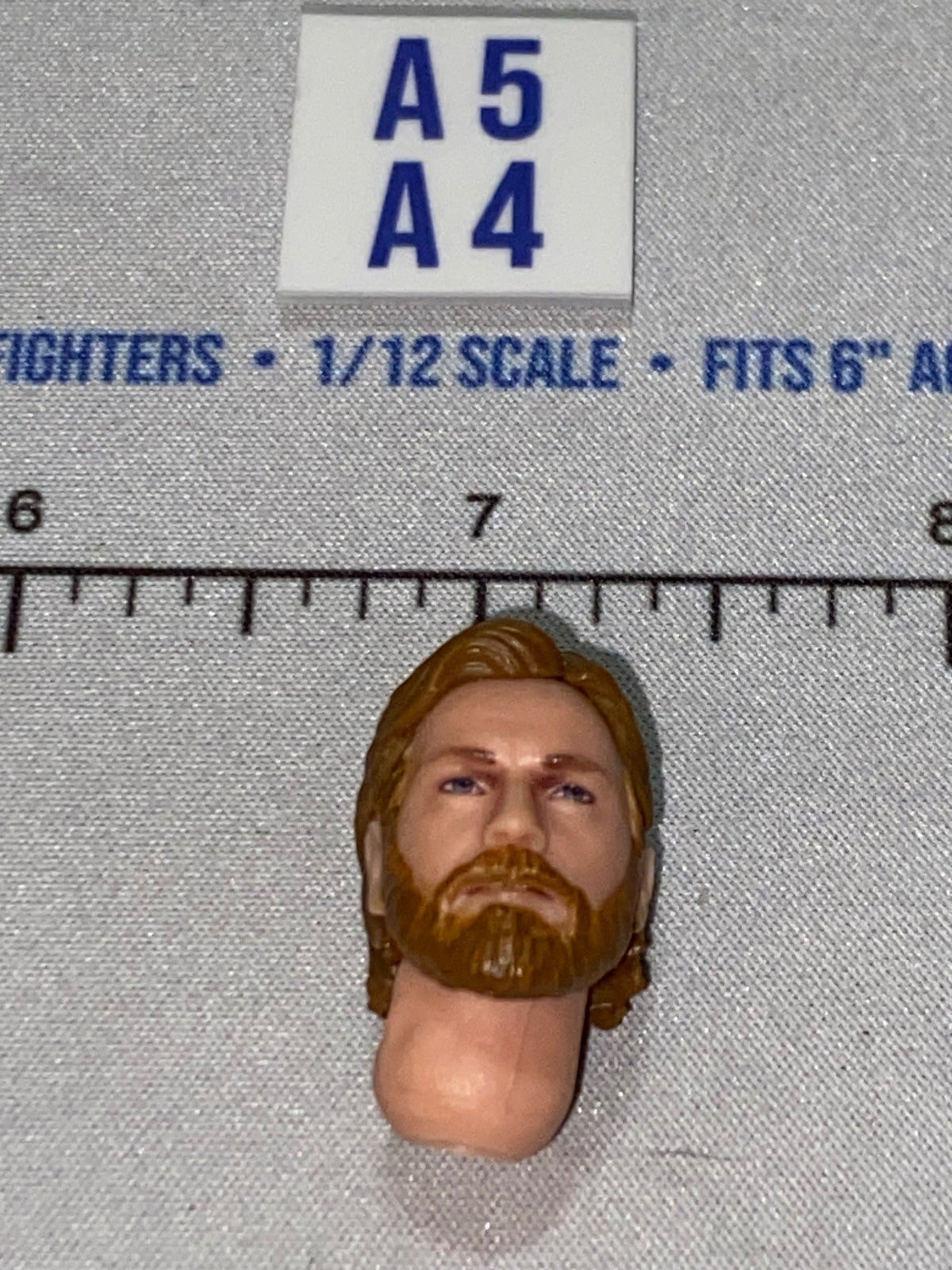 1/12 Scale Male Head Sculpt - Obiwan - - Star Wars Black Series