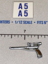 1/12 Scale Star Wars Black Series Science Fiction Blaster Pistol - Silver