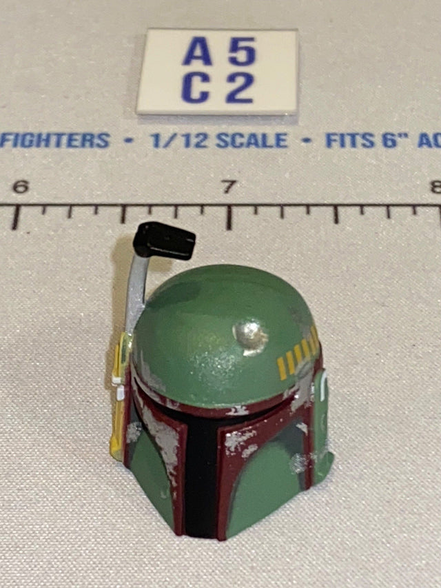 1/12 Scale Star Wars Boba Fett Helmet Head Sculpt - Star Wars Black Series