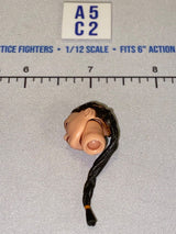 1/12 Scale Female Head Sculpt with Dark Braided Hair - Star Wars Black Series
