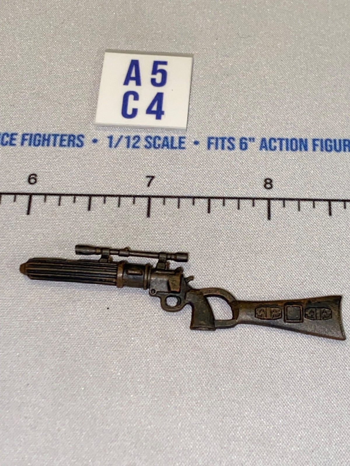 1/12 Scale Star Wars Black Series Sci-Fi Blaster Rifle - Bronze - Scoped