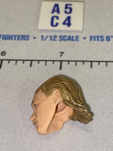 1/12 Scale Male Head Sculpt with Long Blonde Hair - Star Wars Black Series