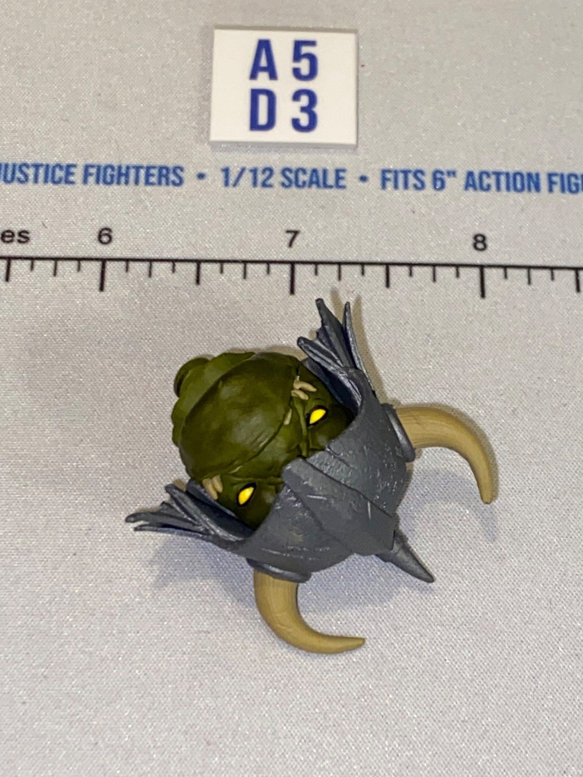 1/12 Scale Four Horsemen - Mythic Legions Fantasy Orc Warrior Helmeted Head Sculpt with Horns