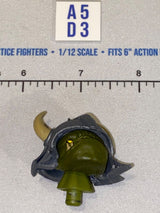 1/12 Scale Four Horsemen - Mythic Legions Fantasy Orc Warrior Helmeted Head Sculpt with Horns