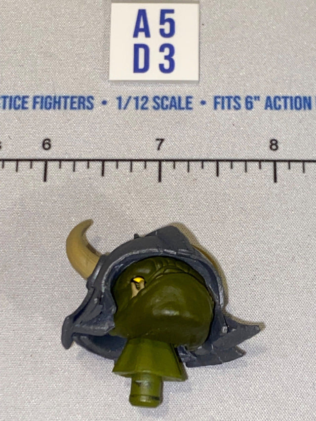 1/12 Scale Four Horsemen - Mythic Legions Fantasy Orc Warrior Helmeted Head Sculpt with Horns