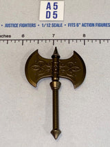 1/12 Scale Medieval Fantasy Double-Headed Battle Axe - Four Horsemen - Mythic Legions