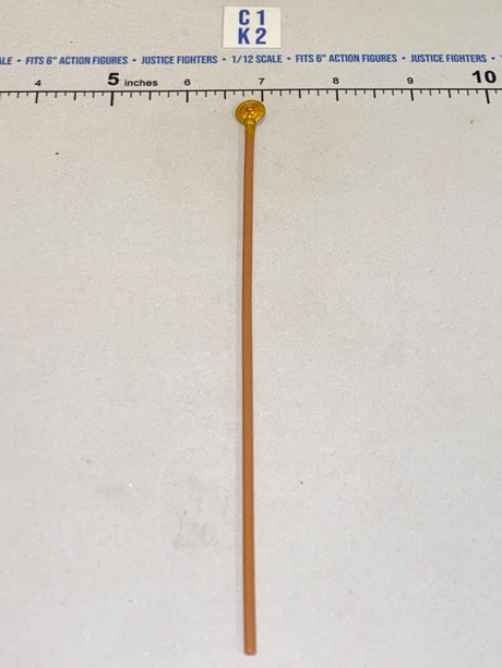 1/12 Scale Fantasy Magic Staff / Scepter with Ornate Gold Topper - Indiana Jones