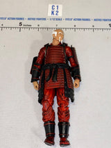1/12 Scale Samurai Warrior Elder Action Figure in Red Armor - Icon Heroes