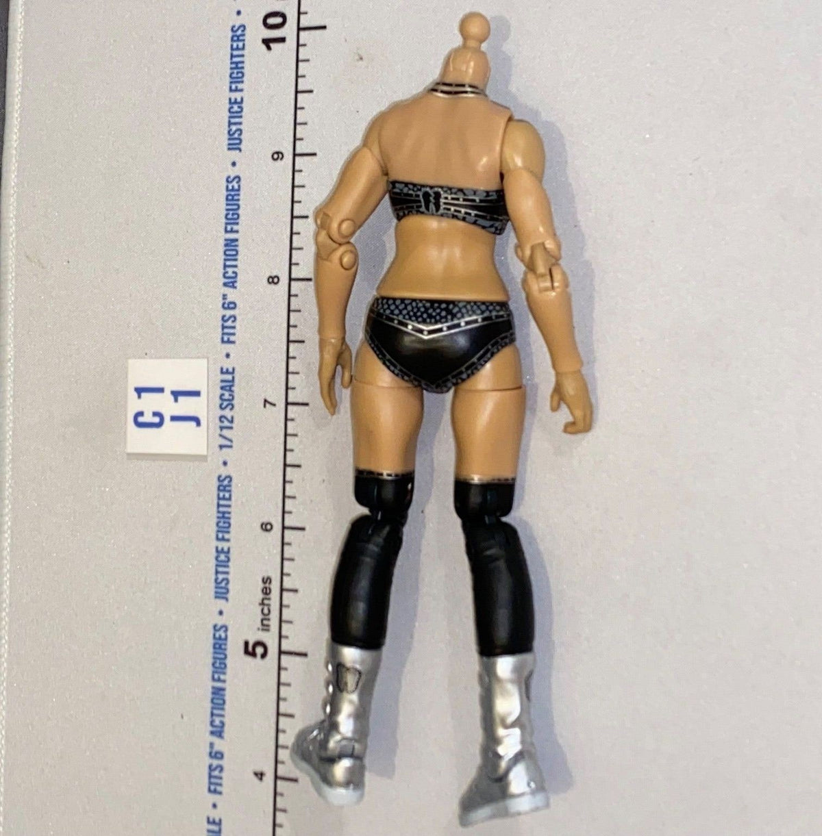 1/12 Scale Modern Era Female Action Figure Body - Headless - Mattel WWE