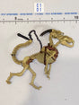 1/12 Scale Four Horsemen - Mythic Legions Fantasy Undead Skeleton Hellhound Dog with Chain and Harness
