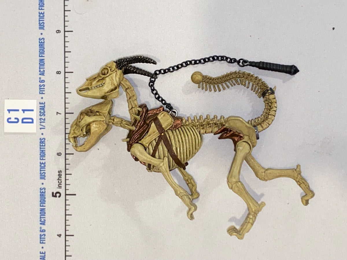 1/12 Scale Four Horsemen - Mythic Legions Fantasy Undead Skeleton Hellhound Dog with Chain and Harness
