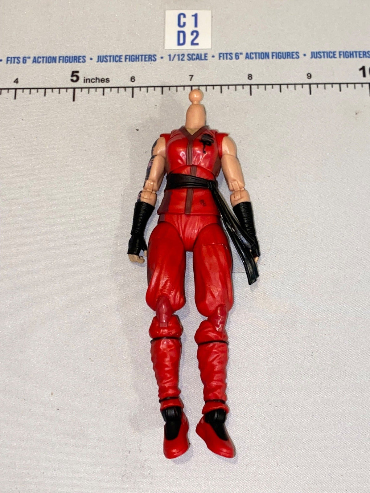 1/12 Scale Modern Era Red Ninja Female Figure Body - GI Joe Classified