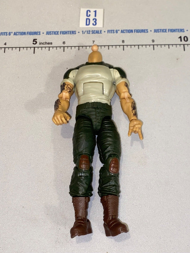 1/12 Scale GI Joe Classified Modern Era Action Figure Body - Headless with Tattoos