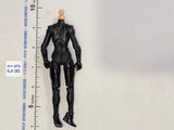 1/12 Scale GI Joe Classified Female Figure Body in Black Tactical Suit - Headless