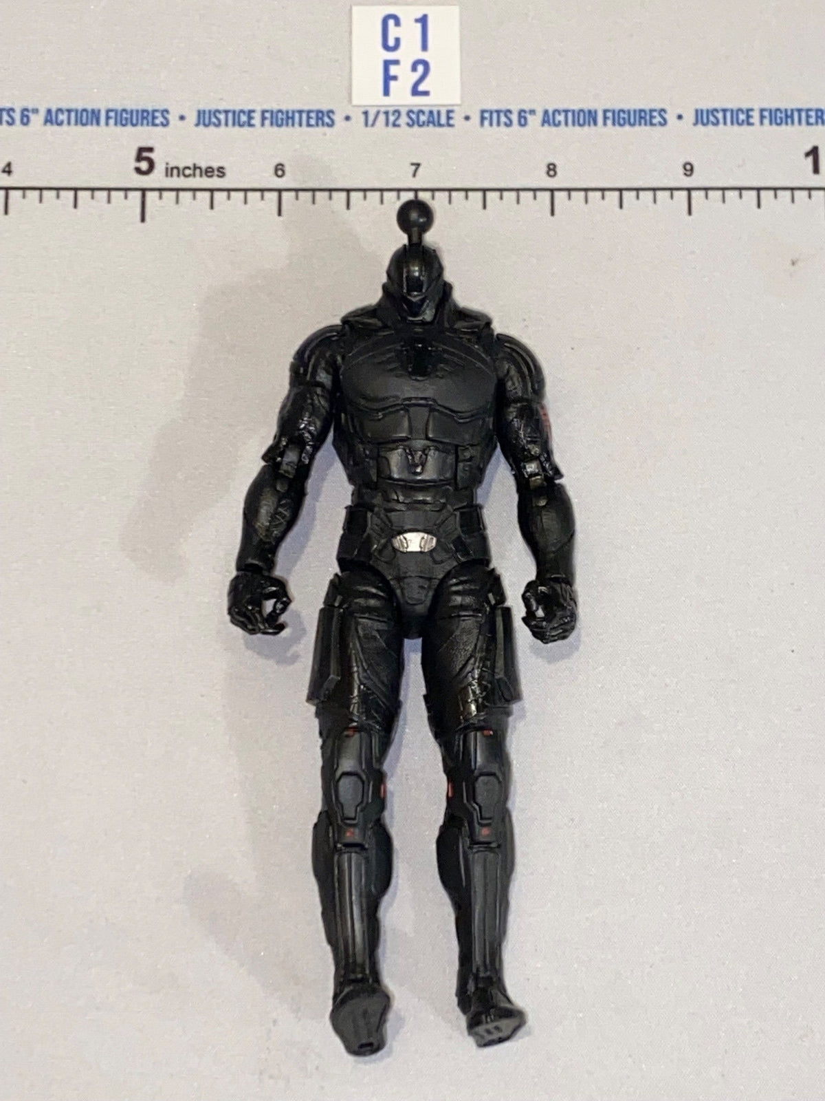 1/12 Scale Modern Dark Armored Sci-Fi Figure Body - GI Joe Classified