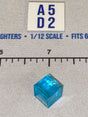 1/12 Scale Science Fiction Cube Artifact - Translucent Blue