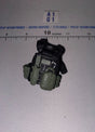 1/12 Scale Valaverse Modern Era Black Tactical Plate Carrier Vest with Ammunition Pouches and Grenades