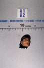 1/12 Scale GI Joe Classified Male Head Sculpt with Long Dark Hair and Red Headband