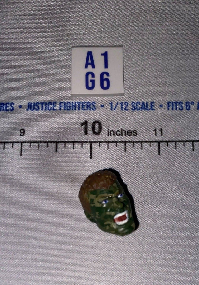 1/12 Scale Modern Camo Paint Male Head Sculpt
