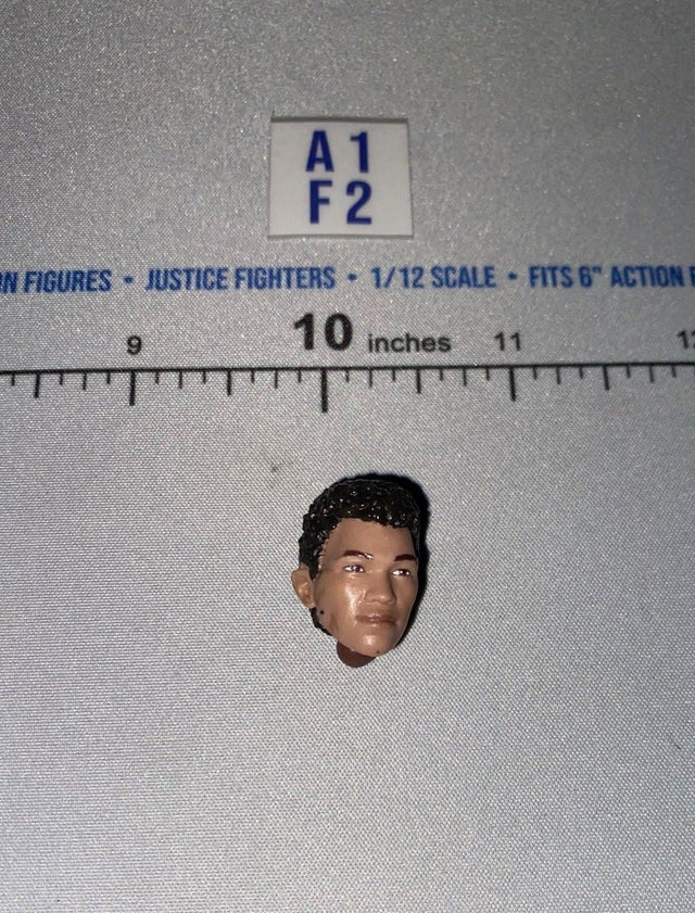 1/12 Scale Male Head Sculpt with Short Dark Curly Hair - Star Wars Black Series