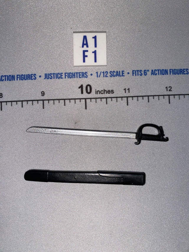 1/12 Scale Napoleonic Era Cavalry Saber Sword with Scabbard - GI Joe Classified