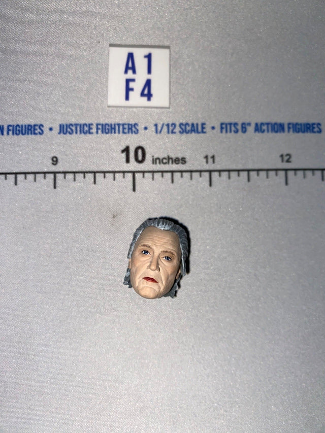 1/12 Scale Older Female Head Sculpt with Gray Hair