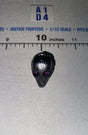 1/12 Scale Science Fiction Cyborg Alien Head Sculpt with Pink Visor Eyes