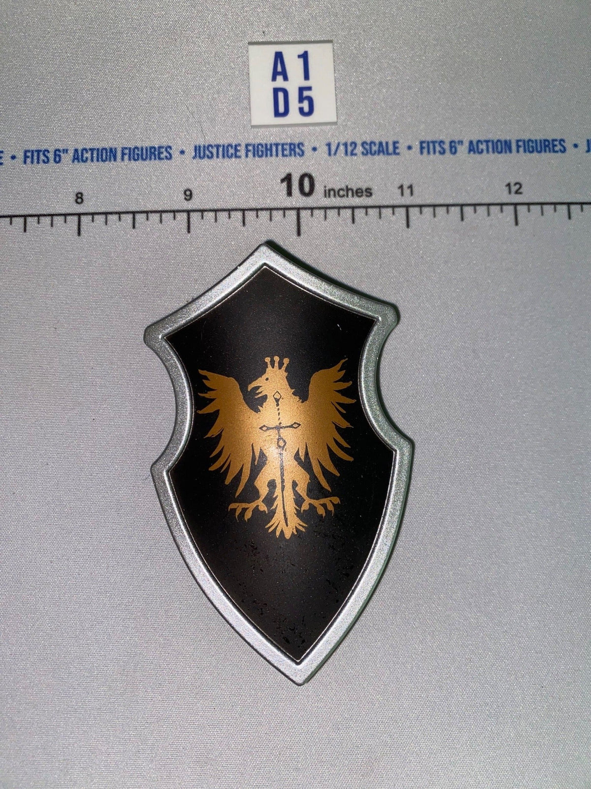 1/12 Scale Fantasy Heraldic Eagle Shield - Four Horsemen - Mythic Legions - Black