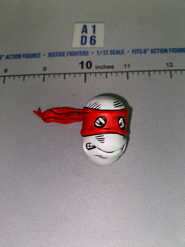 1/12 Scale Raphael Teenage Mutant Ninja Turtles Male Head Sculpt - Neca