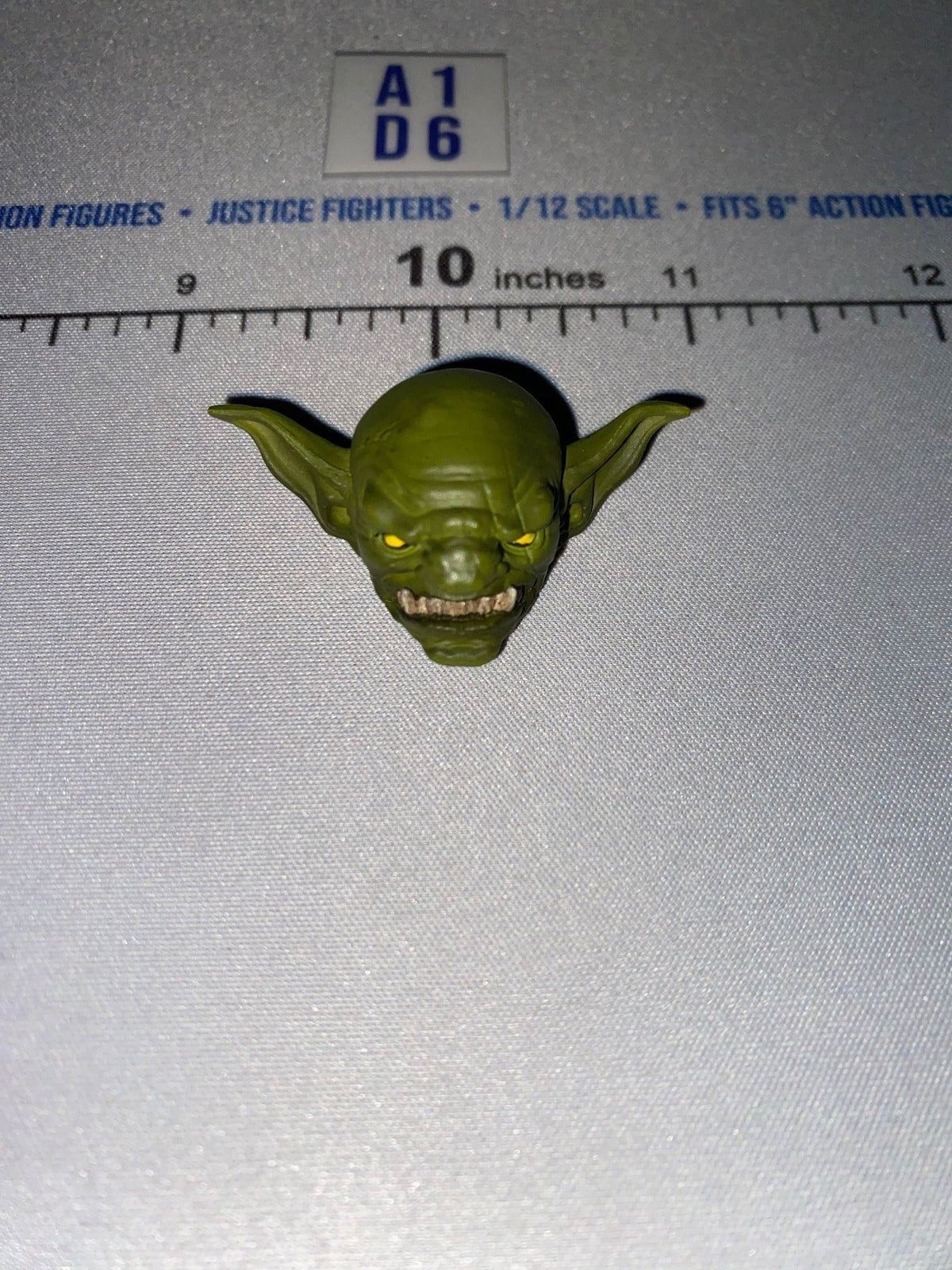 1/12 Scale Four Horsemen - Mythic Legions Fantasy Goblin Head Sculpt with Snarl and Pointed Ears