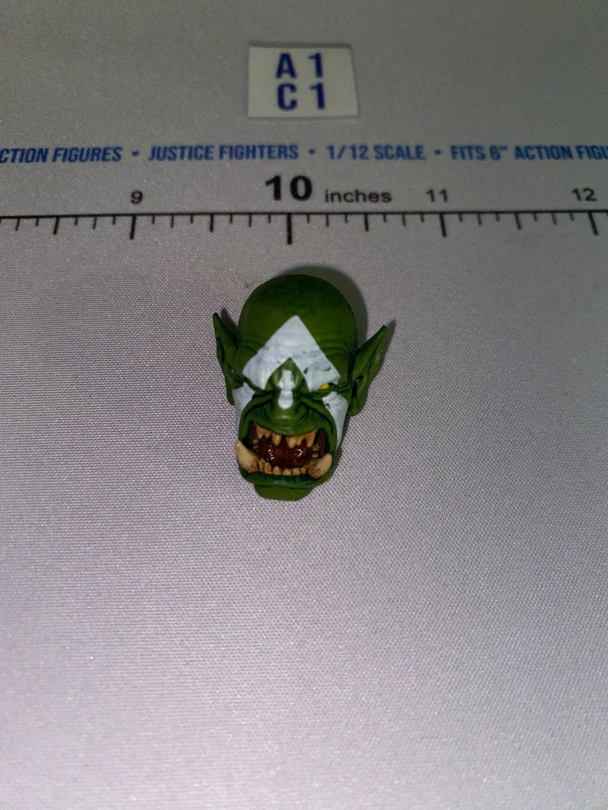 1/12 Scale Four Horsemen - Mythic Legions Fantasy Goblin Head Sculpt with Open Mouth and War Paint