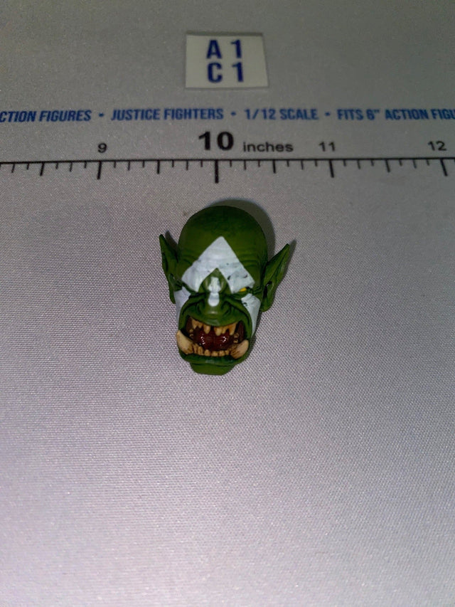 1/12 Scale Four Horsemen - Mythic Legions Fantasy Goblin Head Sculpt with Open Mouth and War Paint