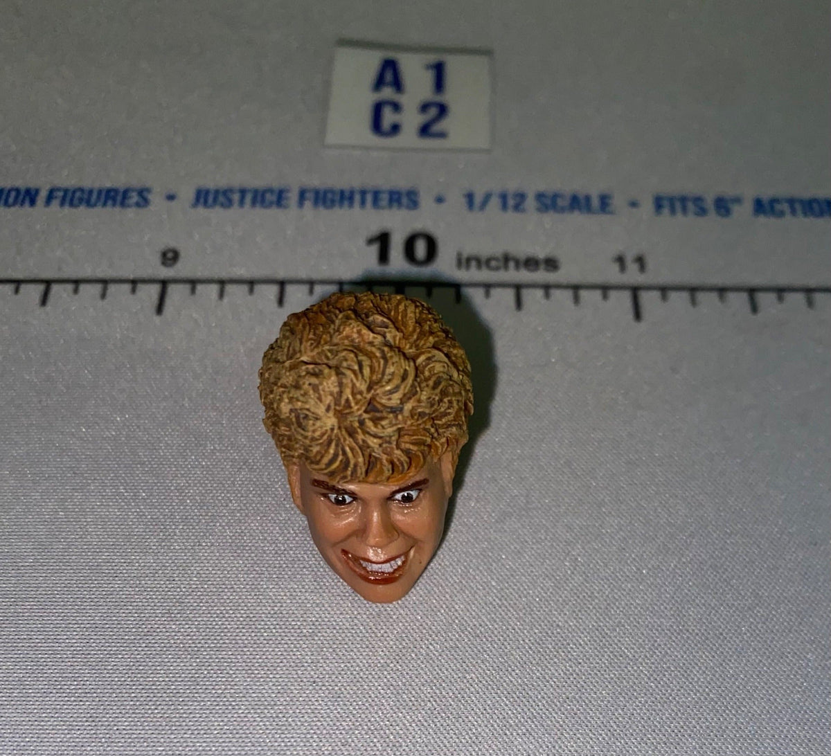 1/12 Scale Female Head Sculpt with Short Curly Blonde Hair Necca