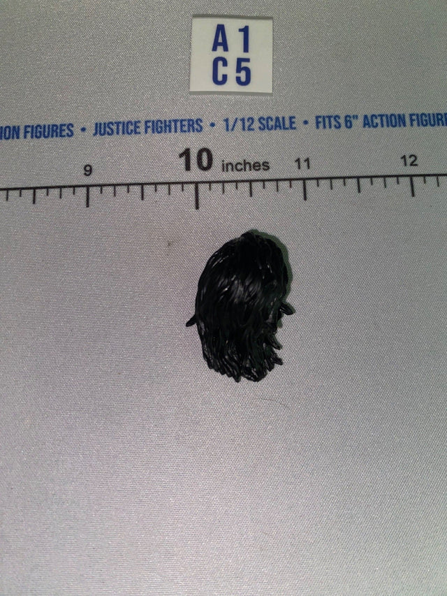 1/12 Scale Long Black Hair for Head Sculpt - GI Joe Classified