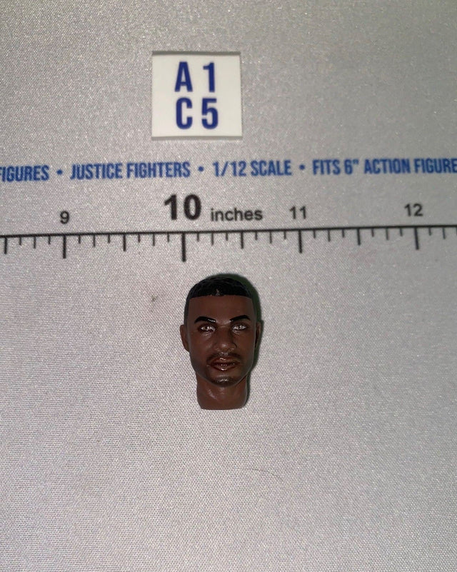 1/12 Scale Male Head Sculpt - Goatee African American