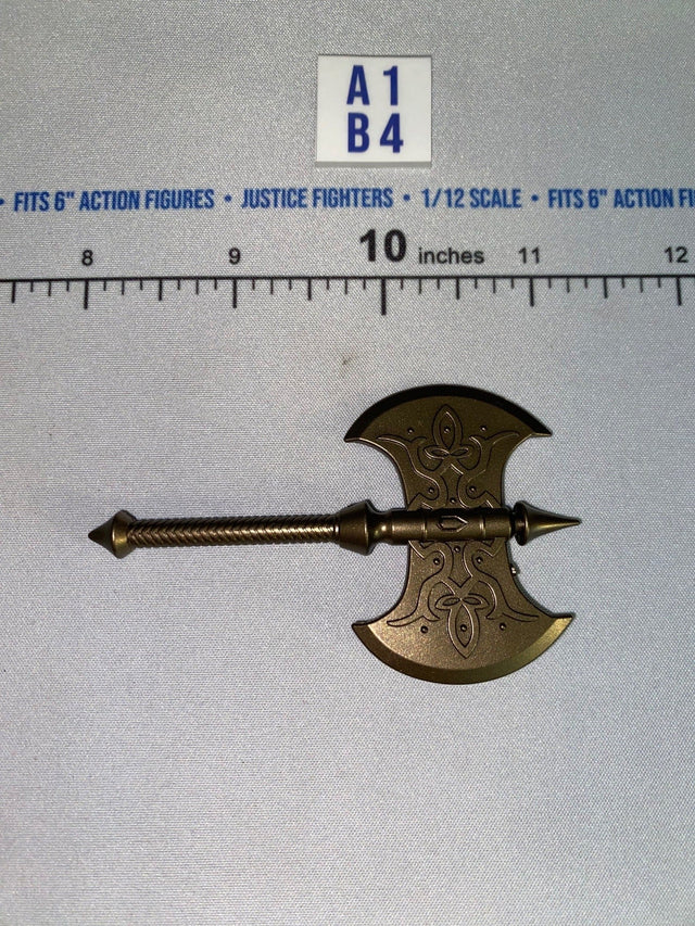 1/12 Scale Medieval Fantasy Double-Headed Battle Axe - Four Horsemen - Mythic Legions