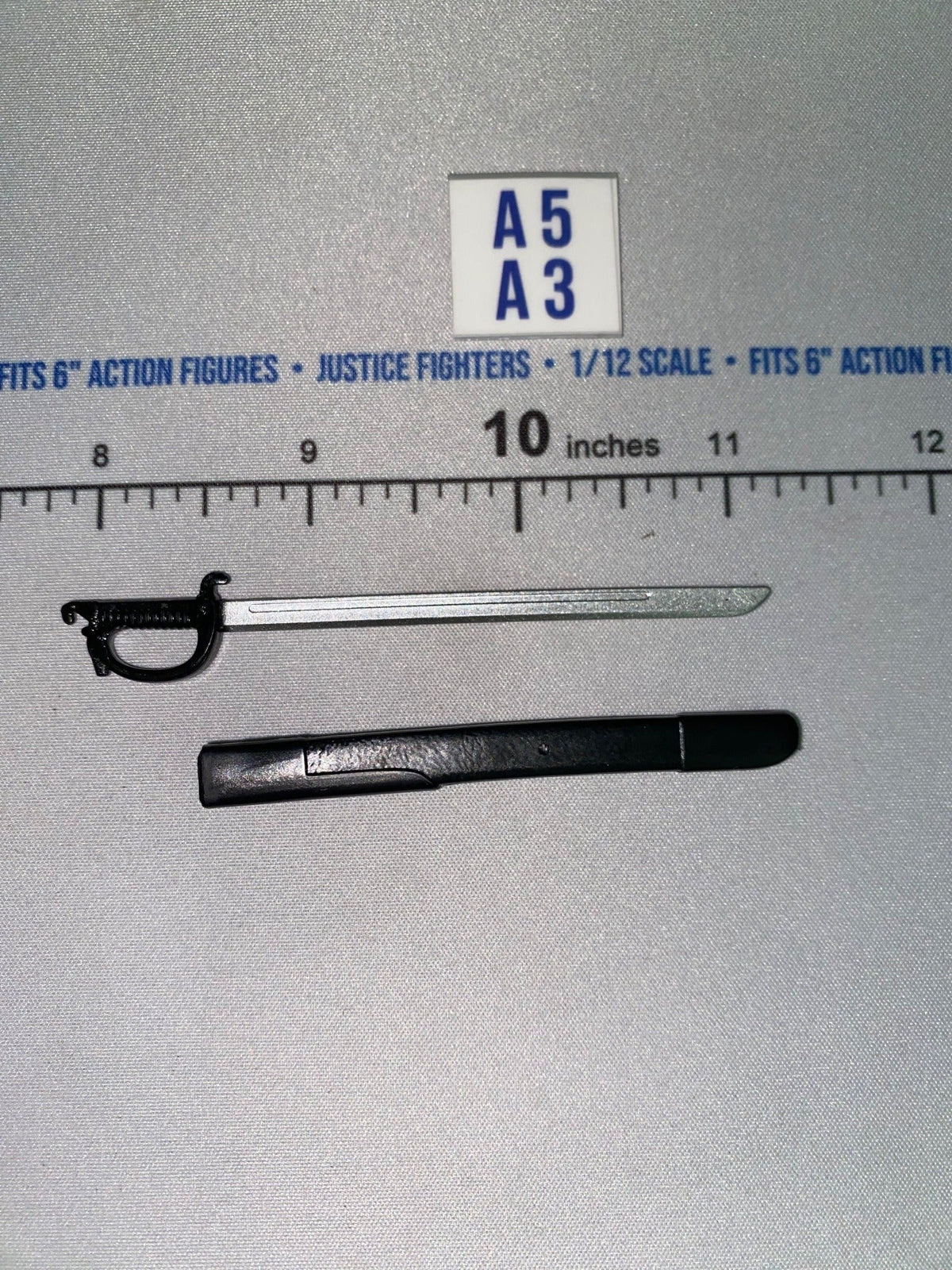 1/12 Scale Napoleonic Era Cavalry Saber Sword with Scabbard - GI Joe Classified