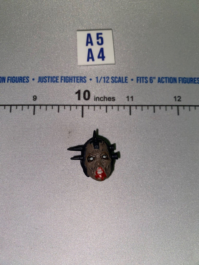 1/12 Scale Horror Monster Zombie Male Head Sculpt with Spiked Helmet
