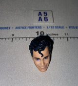 1/12 Scale Male Head Sculpt with Short Dark Wavy Hair