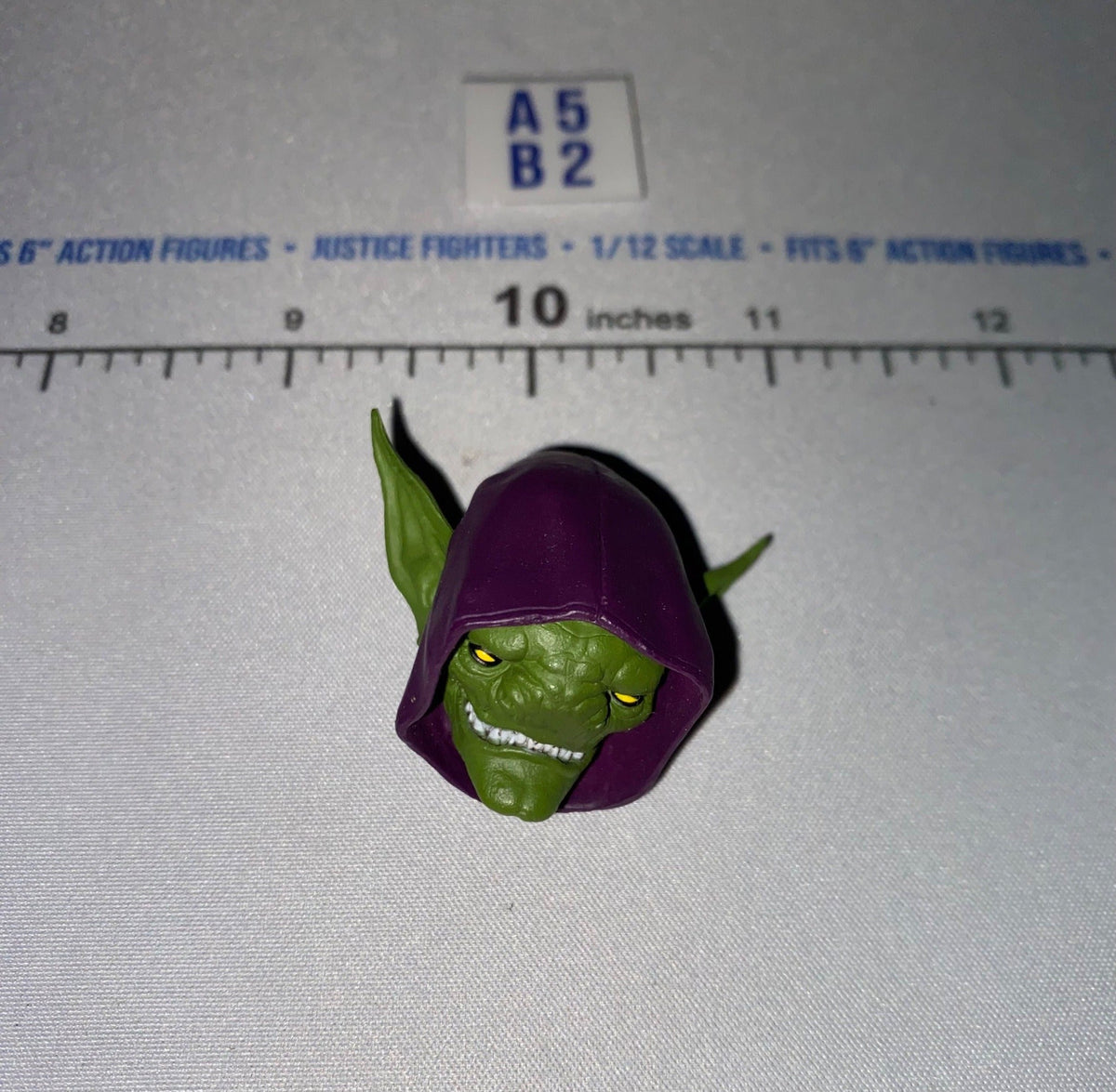 1/12 Scale Fantasy Green Goblin Head Sculpt - Four Horsemen - Mythic Legions