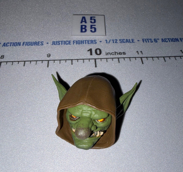 1/12 Scale Fantasy Goblin Male Head Sculpt with Hood - Four Horsemen - Mythic Legions