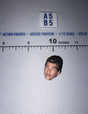1/12 Scale Male Head Sculpt with Short Dark Wavy Hair - Parted Left