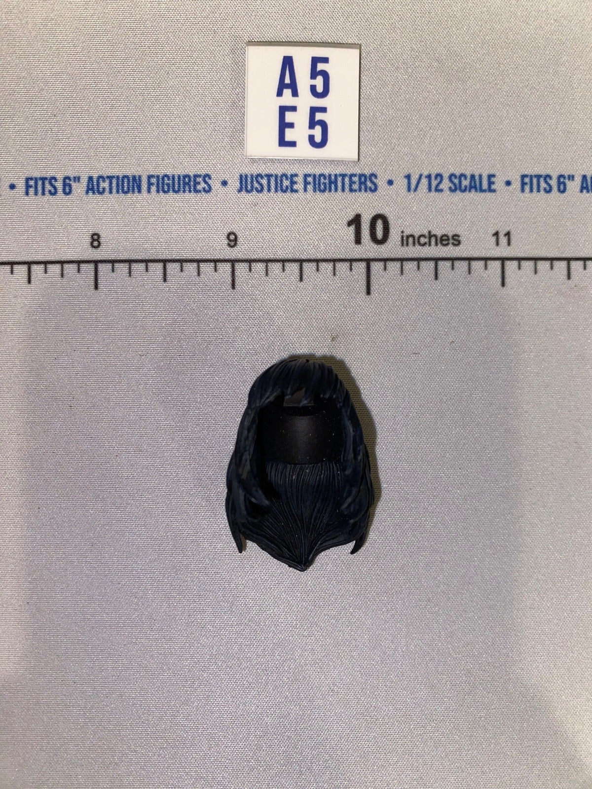 1/12 Scale Long Dark Hair for Head Sculpt - GI Joe Classified