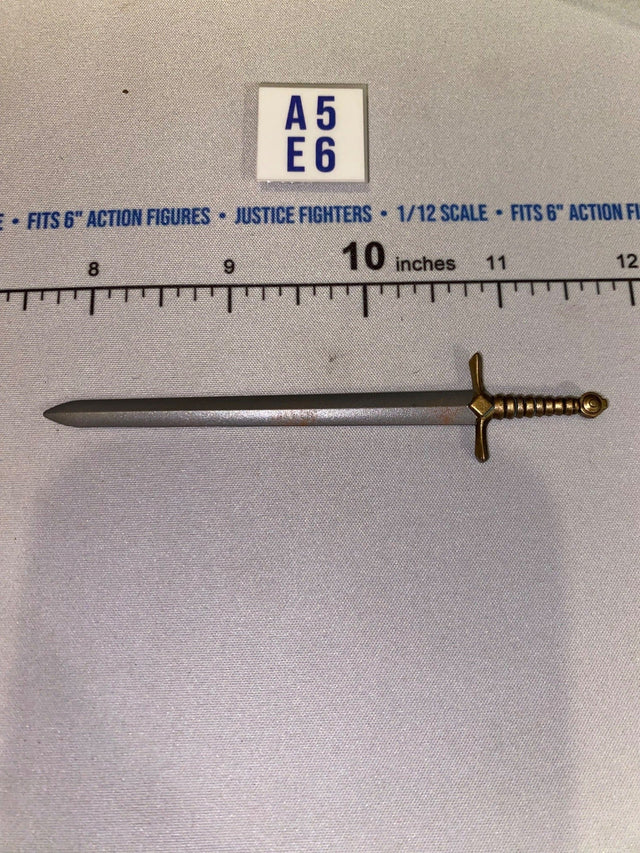 1/12 Scale Medieval Fantasy Sword with Gold Handle - Four Horsemen - Mythic Legions