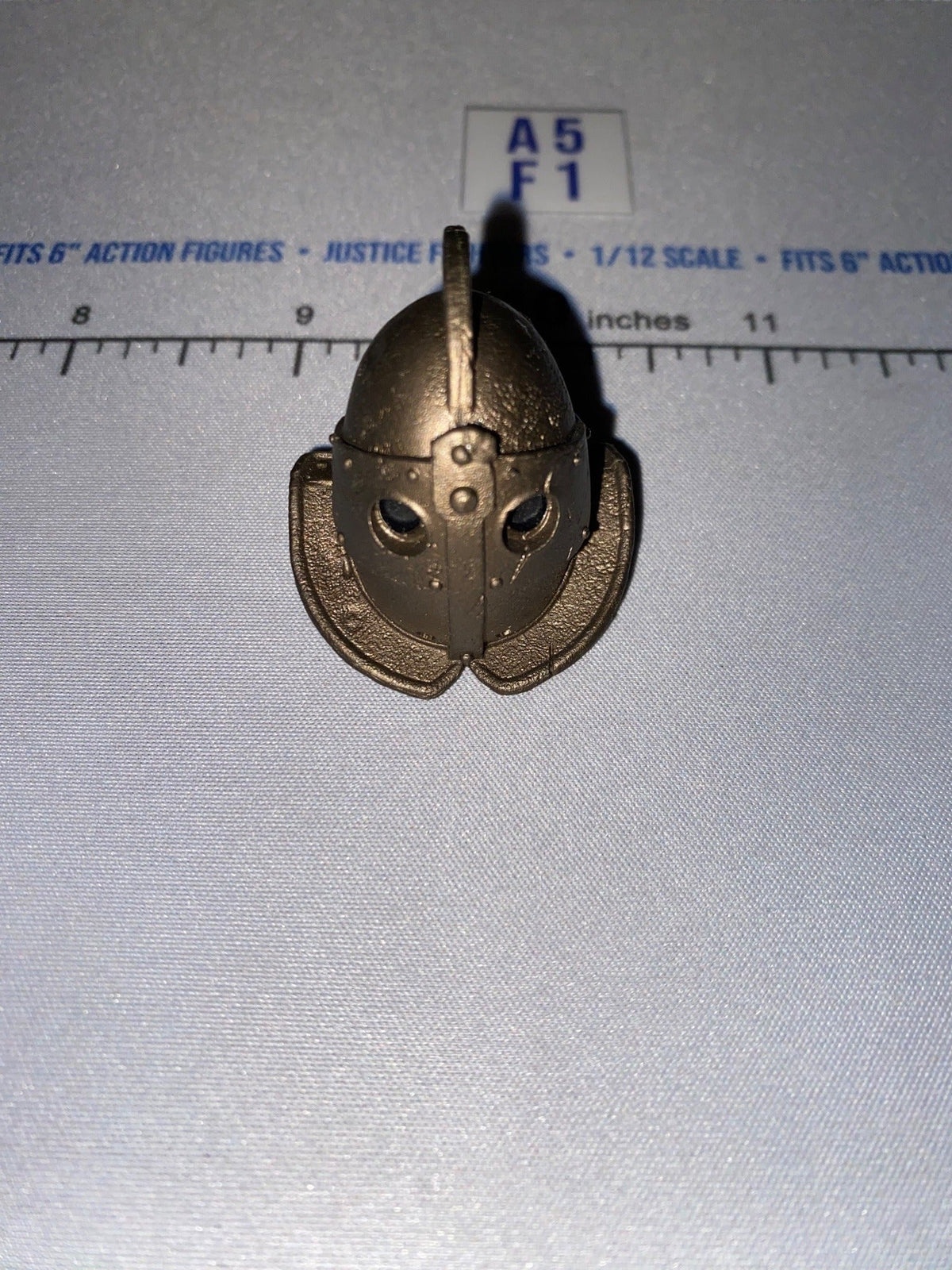 1/12 Scale Medieval Knight Closed Visor Helmet with Cheek Guards - Four Horsemen - Mythic Legions
