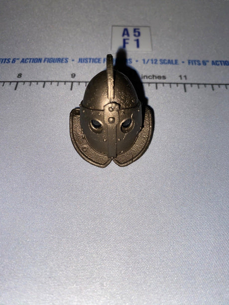 1/12 Scale Medieval Knight Closed Visor Helmet with Cheek Guards - Four Horsemen - Mythic Legions