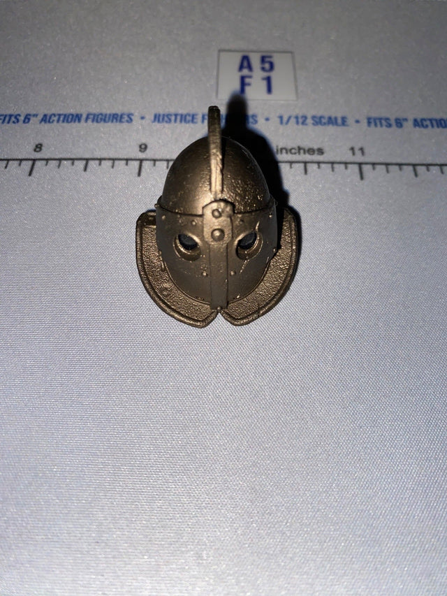 1/12 Scale Medieval Knight Closed Visor Helmet with Cheek Guards - Four Horsemen - Mythic Legions