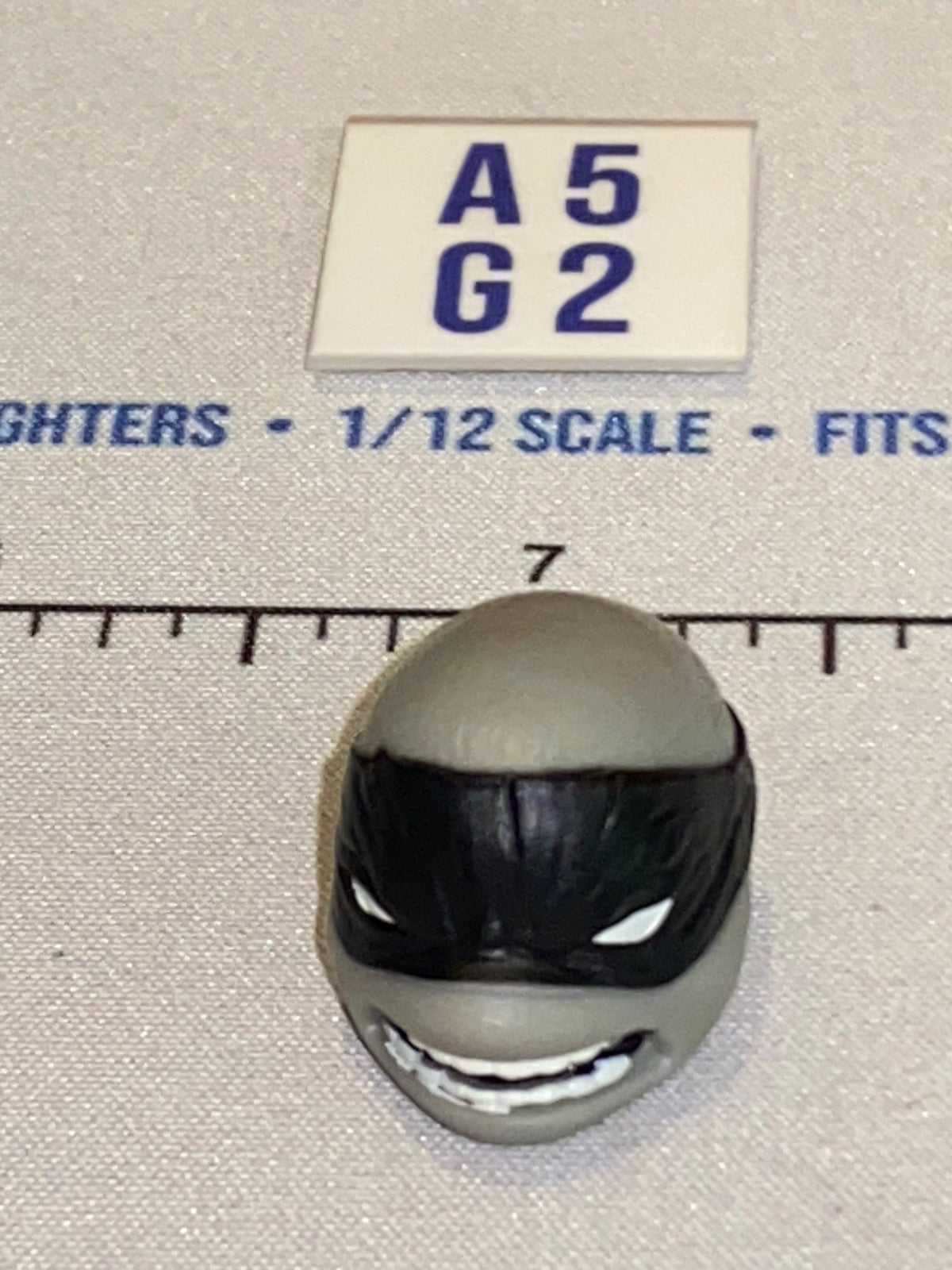 1/12 Scale Ninja Turtle Head Sculpt - Black Mask